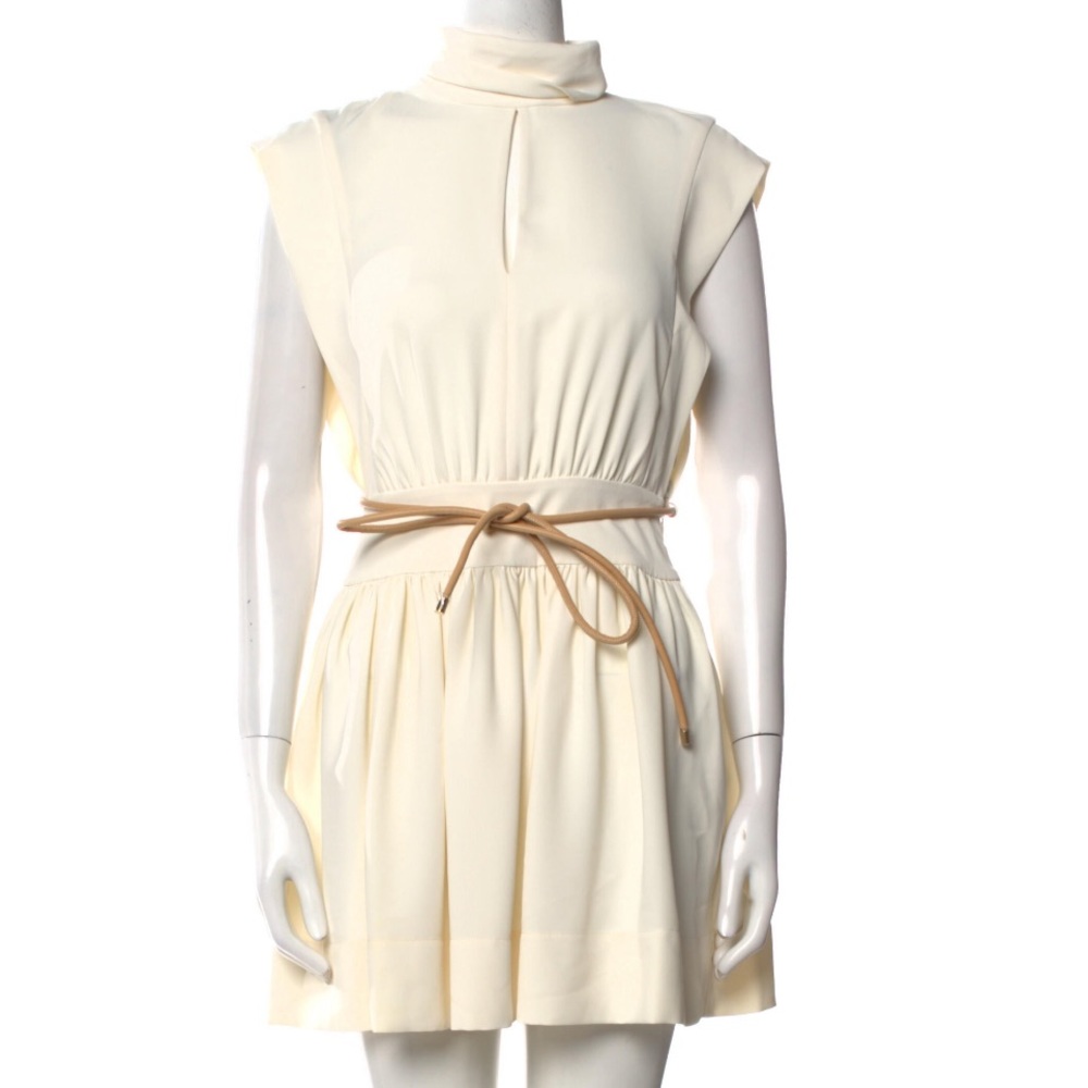 NWT Zimmermann roll collar black mini dress. Size 6.